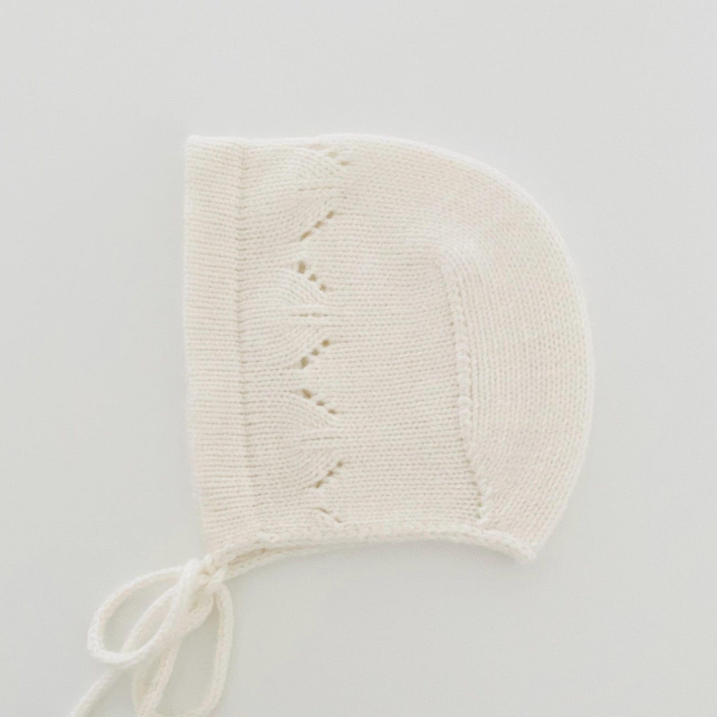 Cashmere Knit Baby Bonnet: Soft & Warm, Handmade in USA