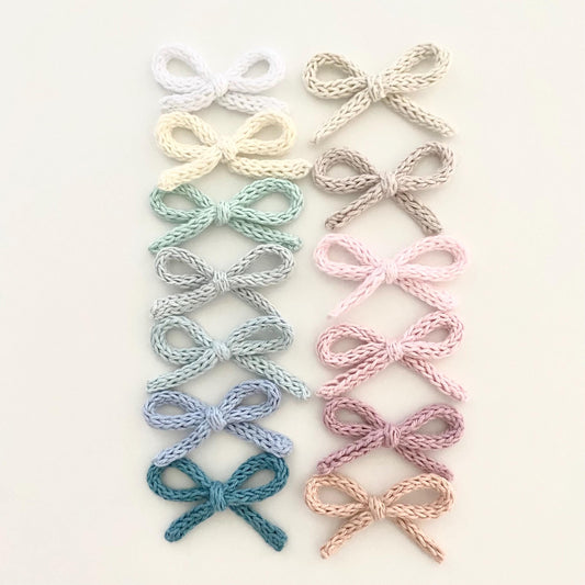 Knit Baby Bow Headband: Soft Cotton Head Accessory