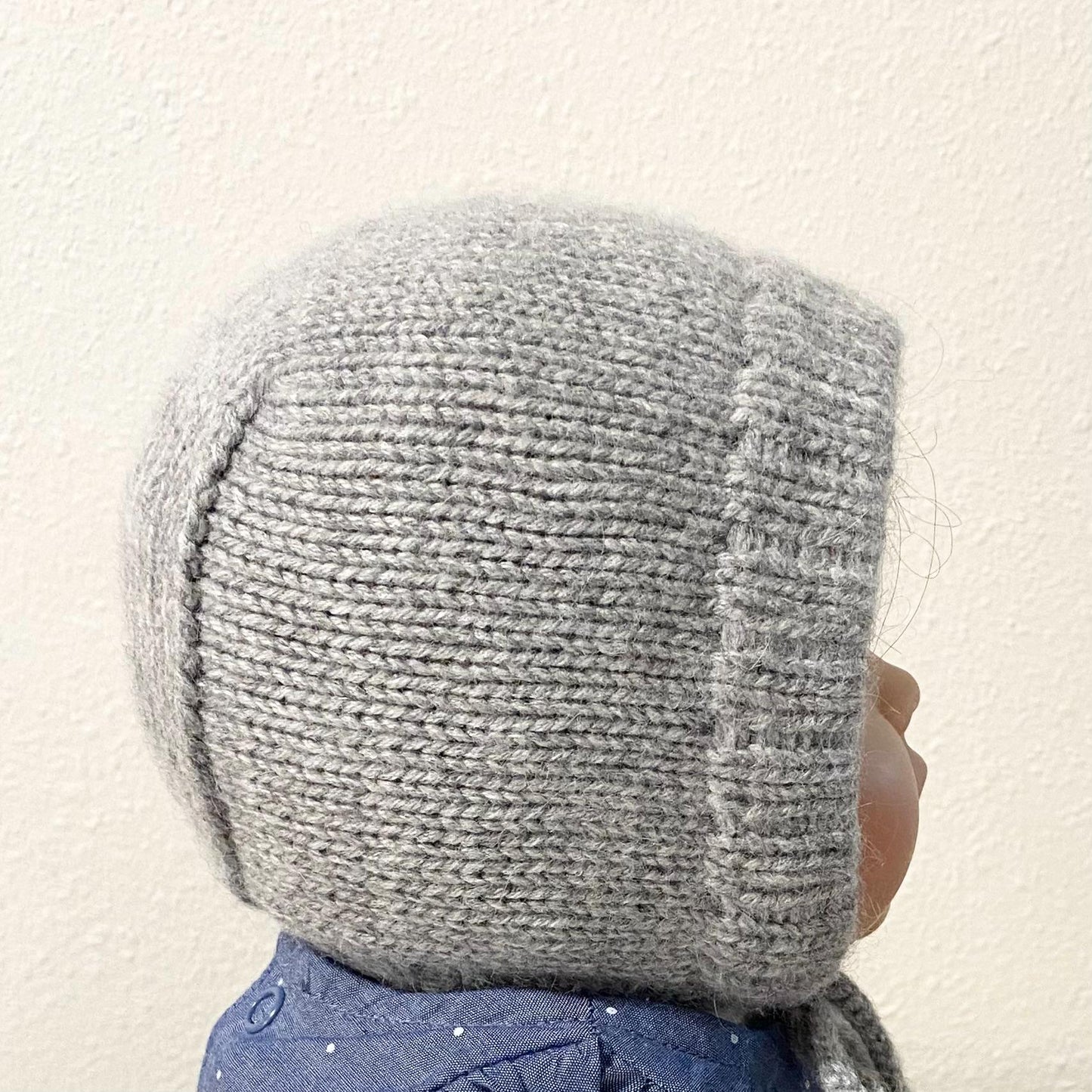 Cashmere Knit Baby Bonnet: Soft & Warm, Handmade in USA