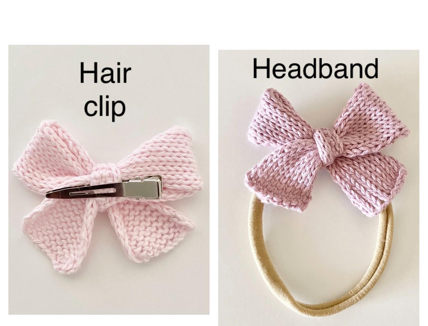 Knit Baby Bow Headband: Soft Cotton Head Accessory