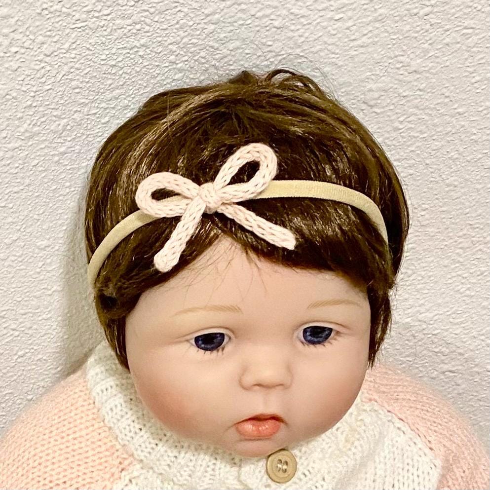 Knit Baby Bow Headband: Soft Cotton Head Accessory