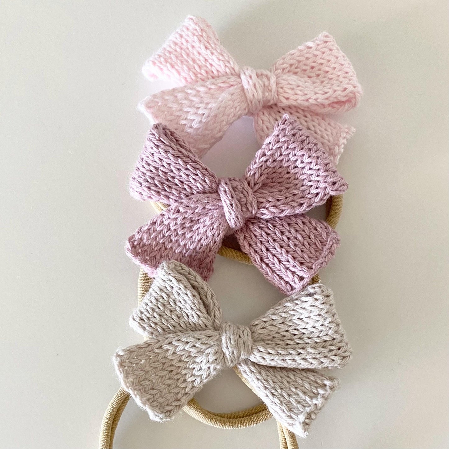 Knit Baby Bow Headband: Soft Cotton Head Accessory